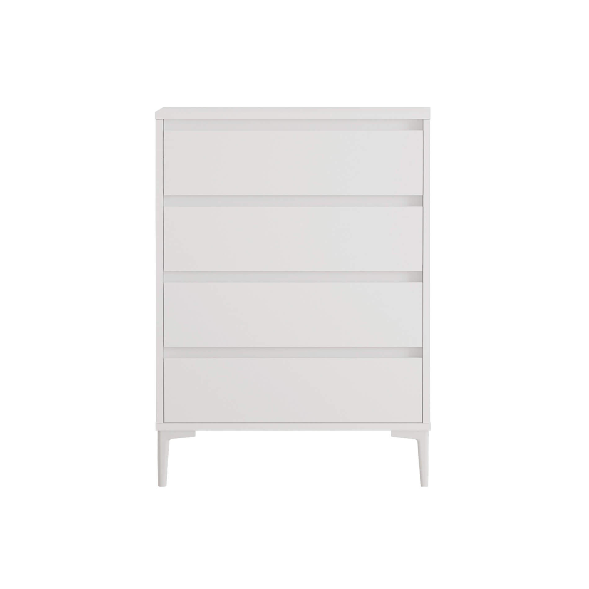 KOMMODE 72/45/98,5 cm - Weiß, Holz (72/98.5/45cm) - Mobili Rebecca