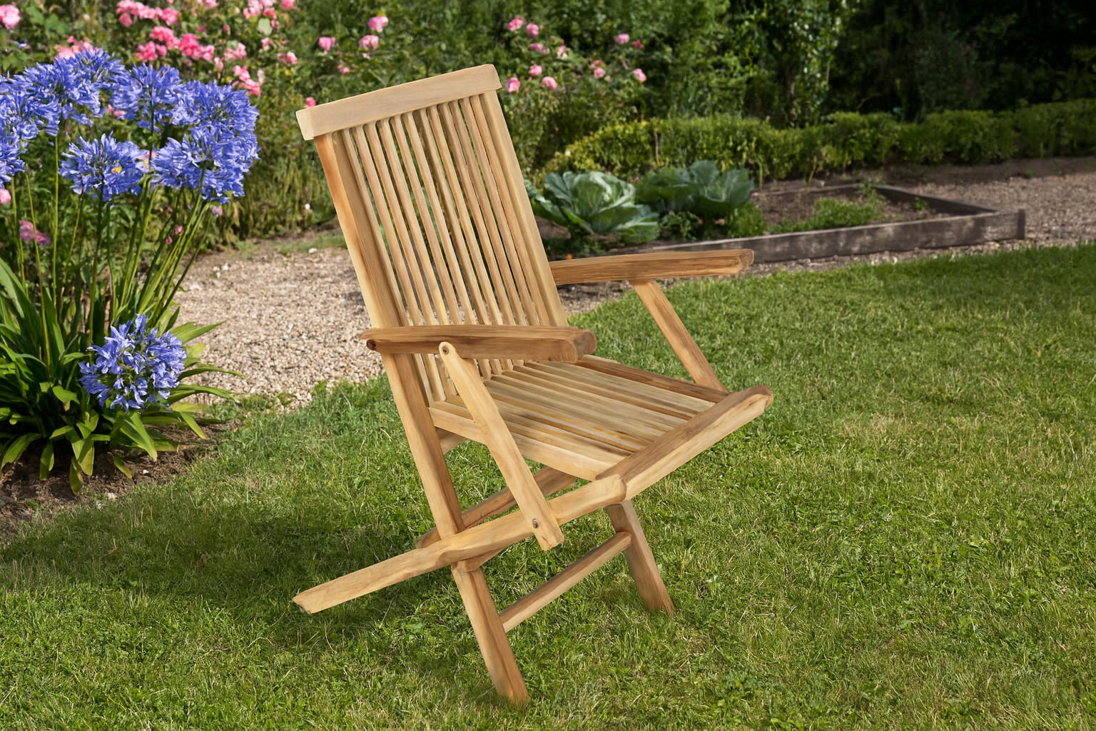 GARTENSTUHL MALLORCA - Beige, Holz (50/88/38cm) - SAM