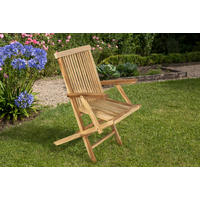 GARTENSTUHL MALLORCA - Beige, Holz (50/88/38cm) - SAM