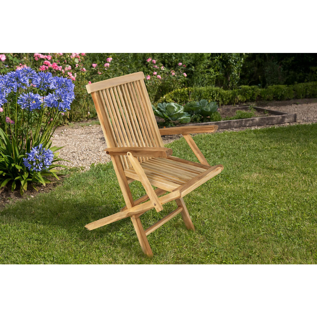 Thumbnail - SAM Gartenstuhl, Beige, Holz, Rechteckig, 50x88x38 cm, Gartenmöbel, Gartenstühle, Gartenstühle