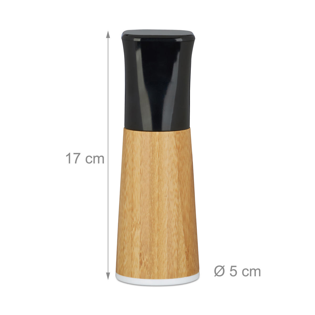 2XPFEFFERMÜHLE - Multicolor, Holz/Keramik (5/17/5cm) - Relaxdays