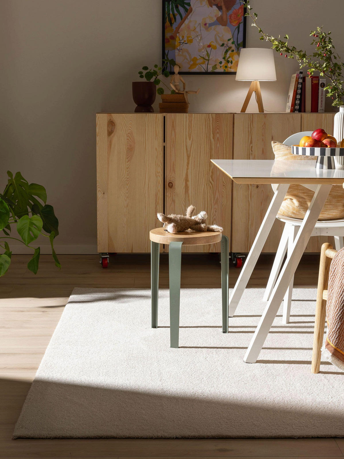 TEPPICH Nina waschbar 300/400 cm - Creme, Kunststoff (300/400cm) - benuta Nest