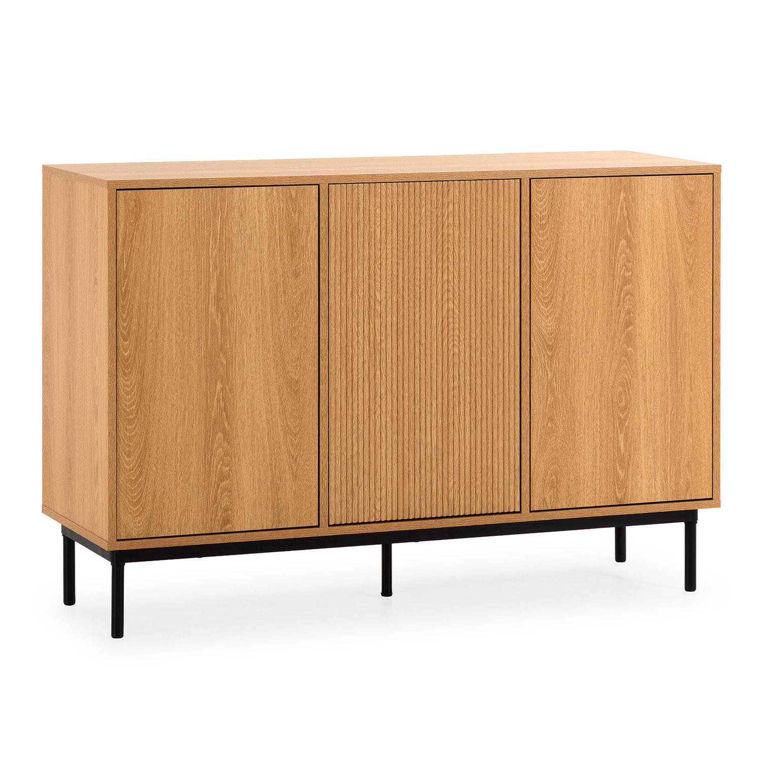 SIDEBOARD Florida 3 türen Eiche-Optik - Honigeiche, Holzwerkstoff (120/80/40cm) - VS Venta-stock