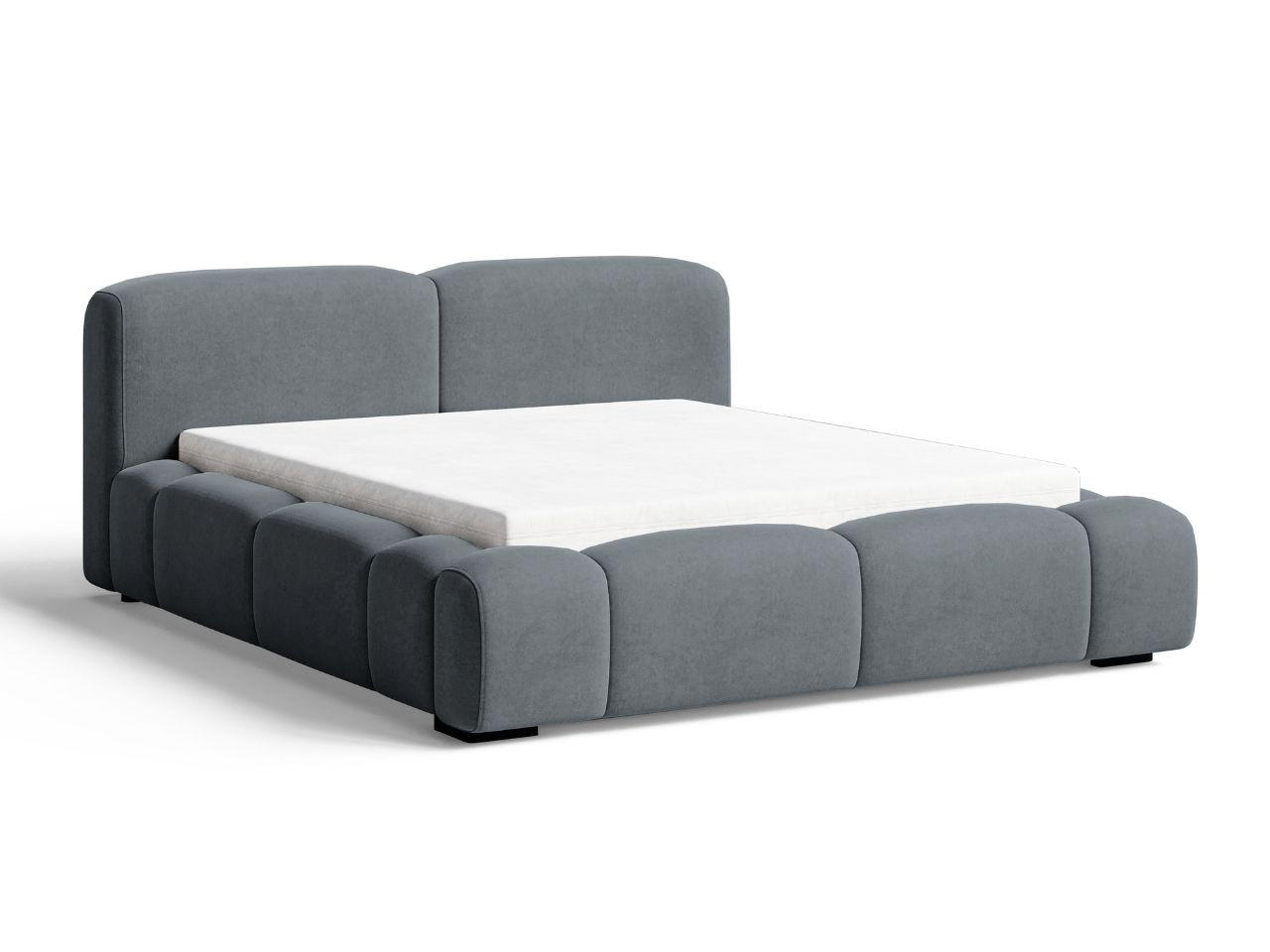 POLSTERBETT Aubi 180x200 Dunkelgrau - Dunkelgrau, Textil (180/200cm) - Graingold