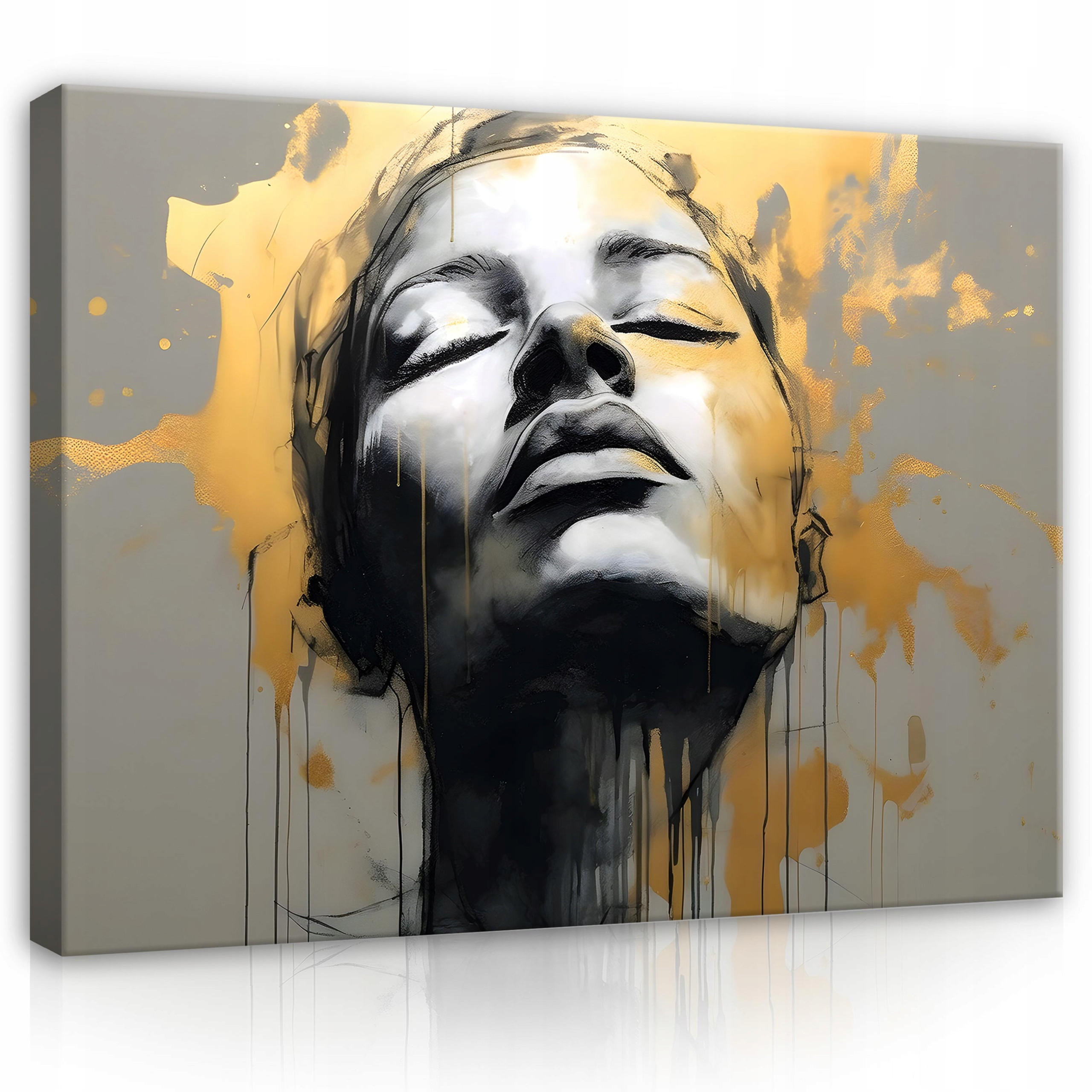 BILDER Abstrakt Frau 100x70 - Multicolor, Holzwerkstoff (100/70cm) - Wallarena