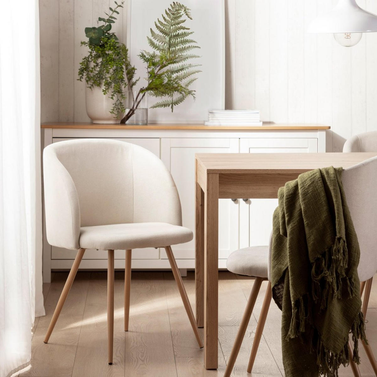 ESSZIMMERSTUHL Scot Beige 54 cm x 82 cm 2er-Set - Beige, Textil (54/82/48cm)