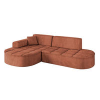 ECKSOFA Ottomane Links TARO-L1 - 243x171x79,5 cm Apricot - Koralle, Holzwerkstoff/Textil (243/171cm) - ALTDECOR