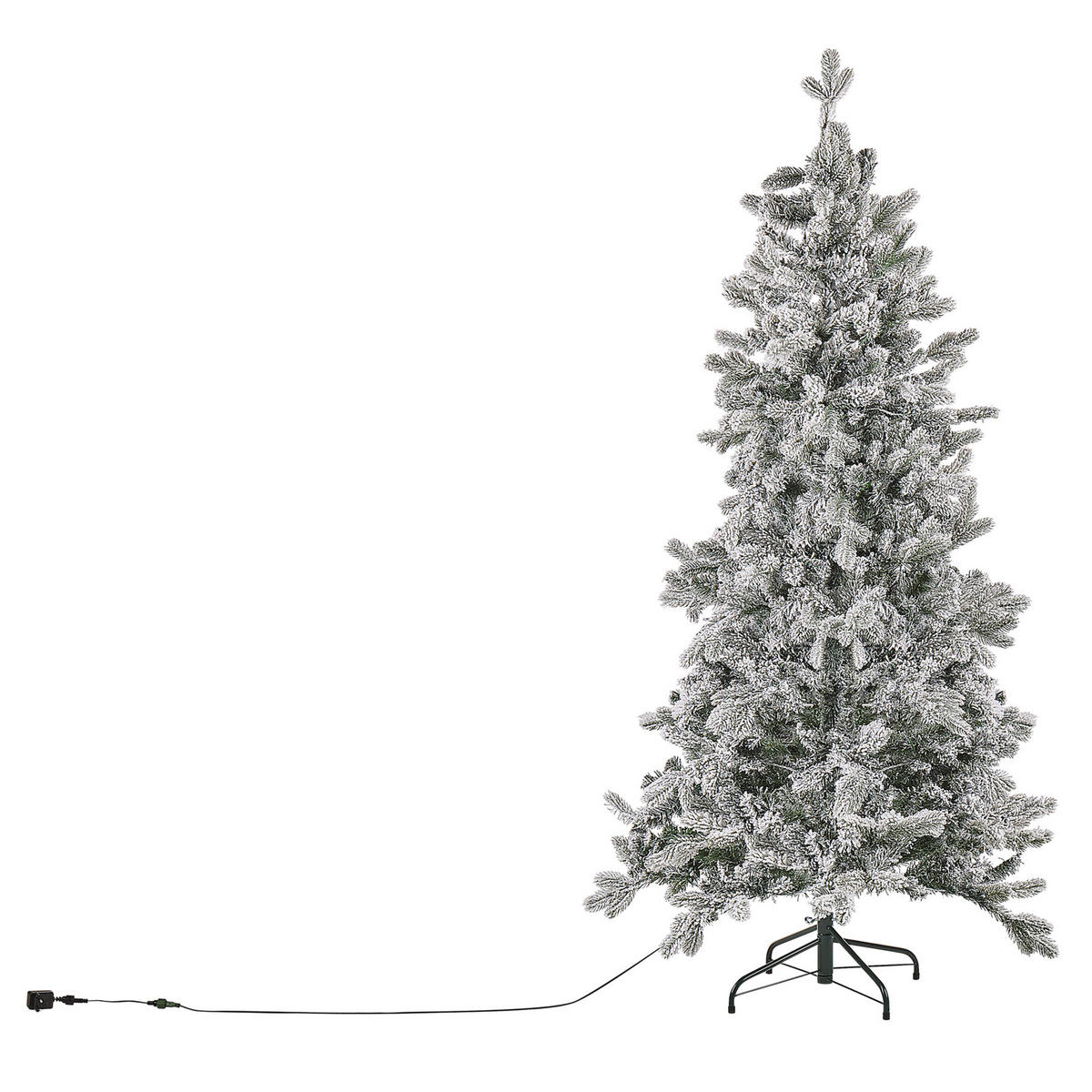 VÁNOČNÍ STROMEK 180 cm Zelený Tatlow - zelená barva, plast (180cm) - Beliani