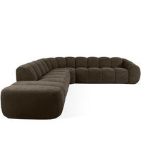 ECKSOFA LINKS FLAVA, Braun - Braun, Holz/Holzwerkstoff (310/354cm) - KONSIMO®