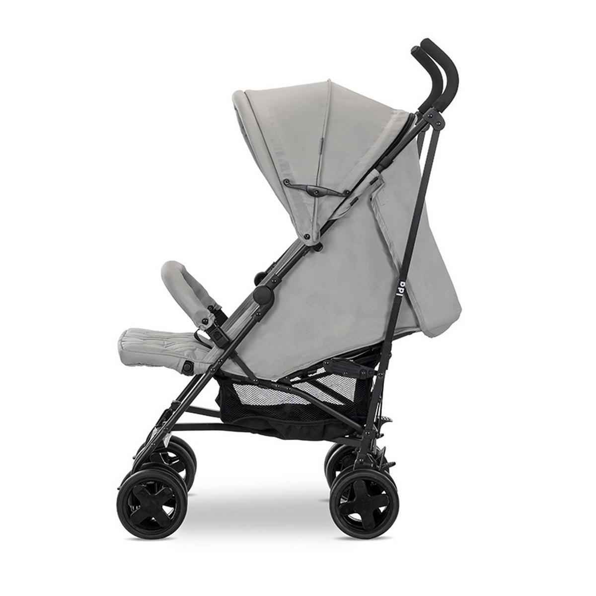 KINDERWAGEN Ida dunkelgrau schwenkbare Vorderräder, Rückenlehne verstellbar - Grau, Metall (67/60/106cm) - Lorelli