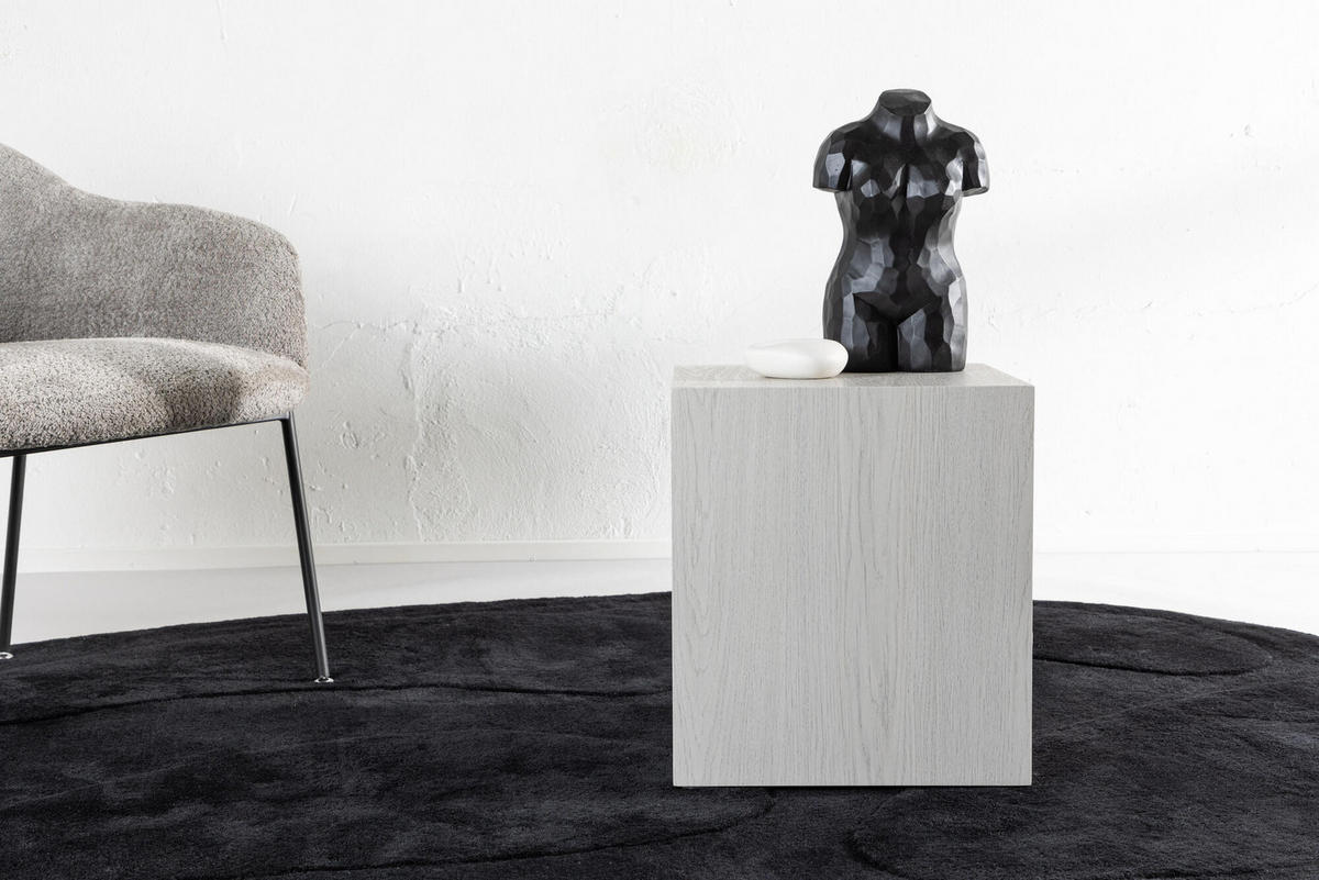 COUCHTISCH YORK Grau 40x40x45 cm - Grau, Holzwerkstoff (40/40/45cm) - FURNLUX