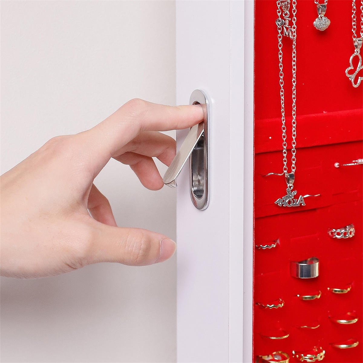 SCHMINKSPIEGEL mit LED-Beleuchtung und Bluetooth weiß 80/60 cm Extra große Glühbirne - Weiß, Metall (80/60/10cm) - VANITII