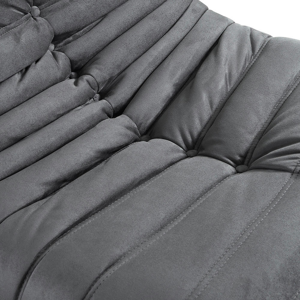 RELAXSESSEL CHILL - Farbe: Anthrazit - Anthrazit, Kunststoff (102/70/87cm) - Home Deluxe