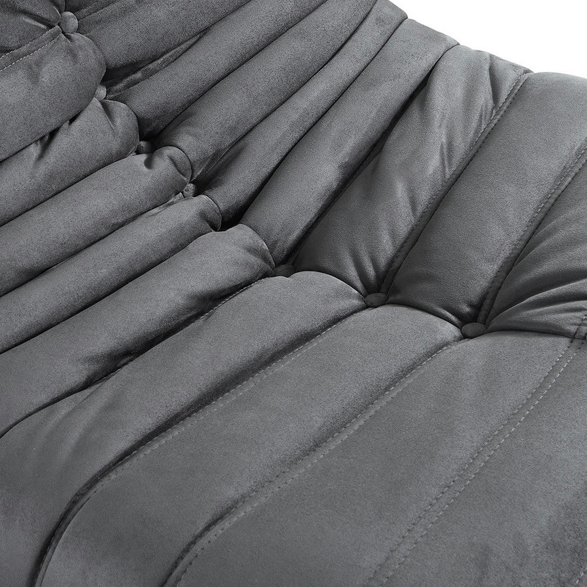 RELAXSESSEL CHILL - Farbe: Anthrazit - Anthrazit, Kunststoff (102/70/87cm) - Home Deluxe
