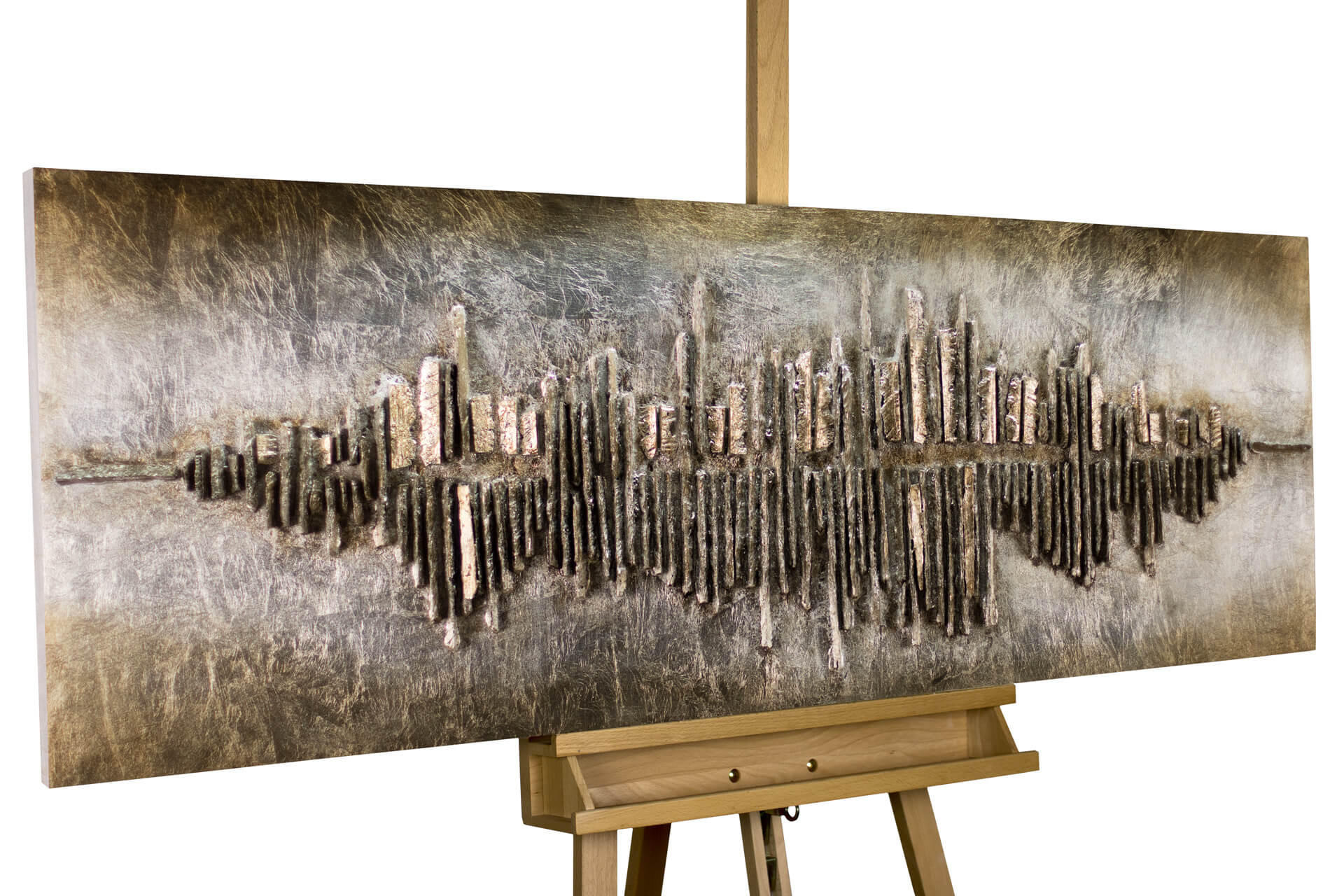HOLZBILD Beige 144/44 cm - Beige/Braun, Holz (8.8/44cm) - KUNSTLOFT