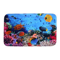 BADTEPPICH Ocean 50 x 80 cm - Blau, Textil (50/80cm) - Sanilo