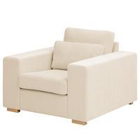 SESSEL - Buchefarben/Creme, Holz (104/85/104cm) - home24