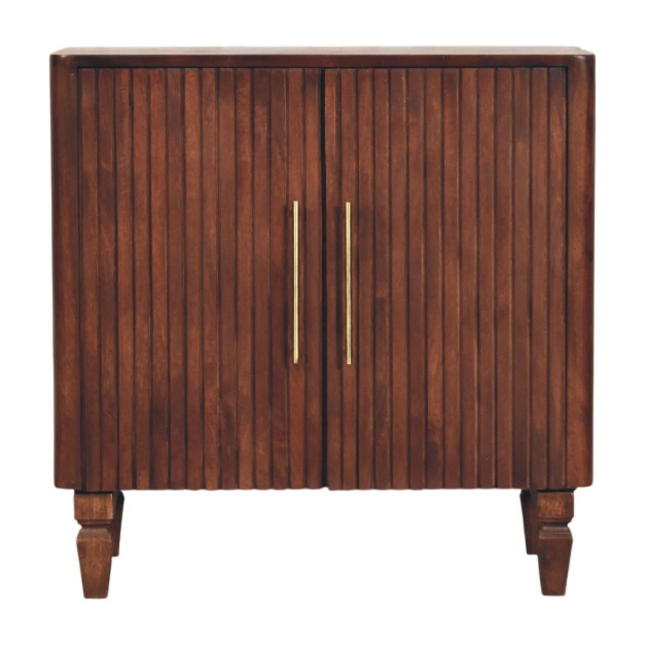 Artisan Furniture KOMODA s ušlechtilým povrchem v barvě kaštanu, 6 zásuvek, hnědá