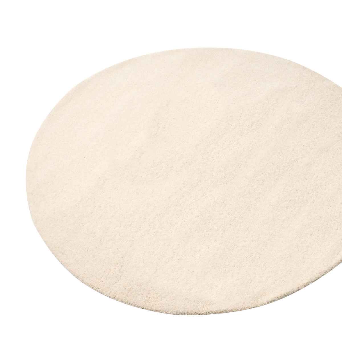 KOBEREC Krémově bílý 140 cm Vlna Vasco - krémová, textil (140/140cm) - Beliani