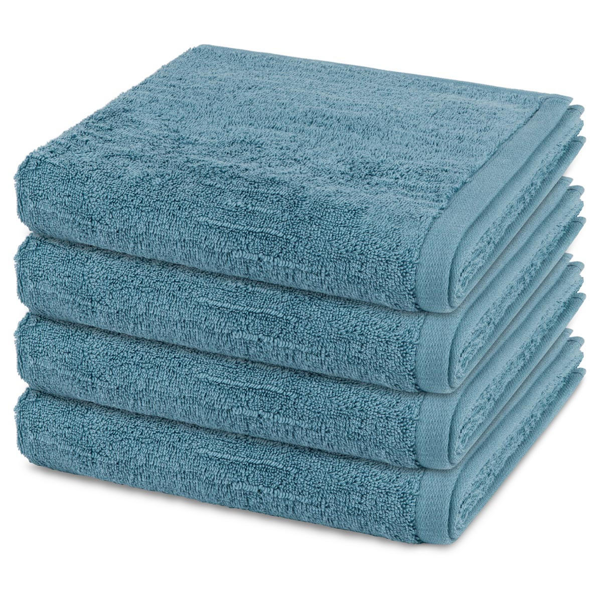 HANDTUCH Premium 4er-Set - Blau, Textil (50/100cm) - Ross