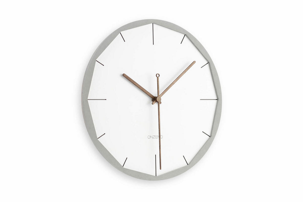 WANDUHR Design Weiß 29/29 cm - Weiß, Holzwerkstoff (29/29/1cm) - ONZENO