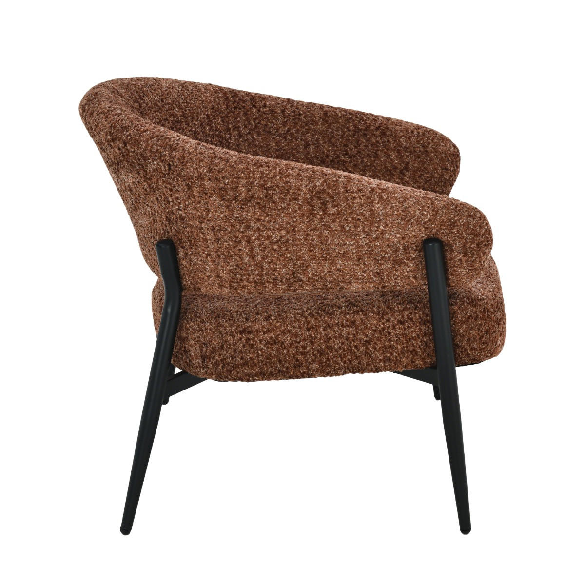 SESSEL Dilan Rot 72.5 /73/75 cm - Dunkelrot, Textil (73/75/72.5cm) - Livingfurn