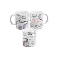 KAFFEEBECHER Our friendship goes Onion on Weiß 320ml - Weiß, Keramik (0.32L) - United Labels
