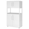 AKTENSCHRANK groß abschließbar mit Regal 41,7/80/145,2 cm in Weiß - Weiß, Holzwerkstoff (80/145.2/41.7cm) - bümö