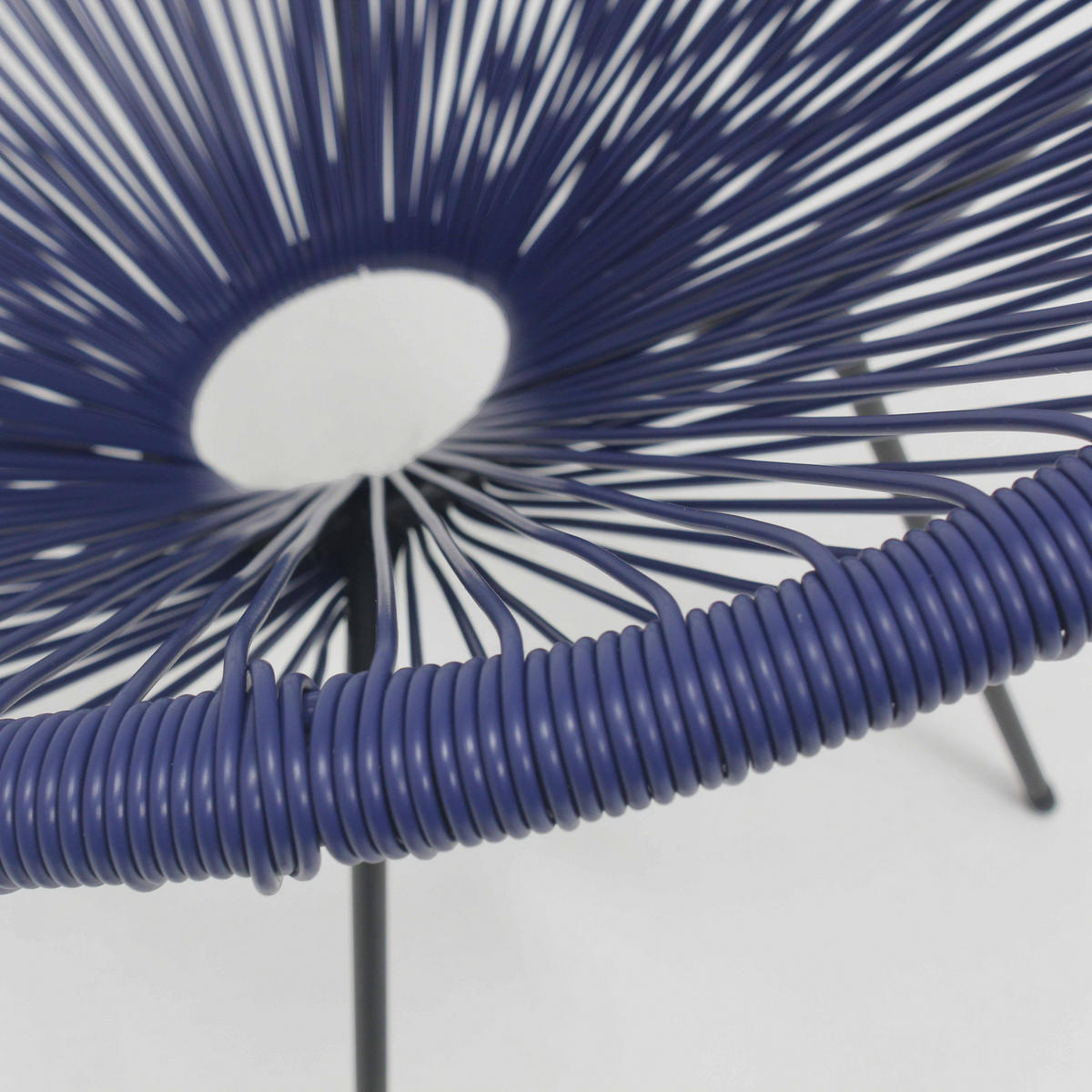 GARTENSTUHL, Pazifikblau - Blau, Holz (70/79/76cm) - Oviala