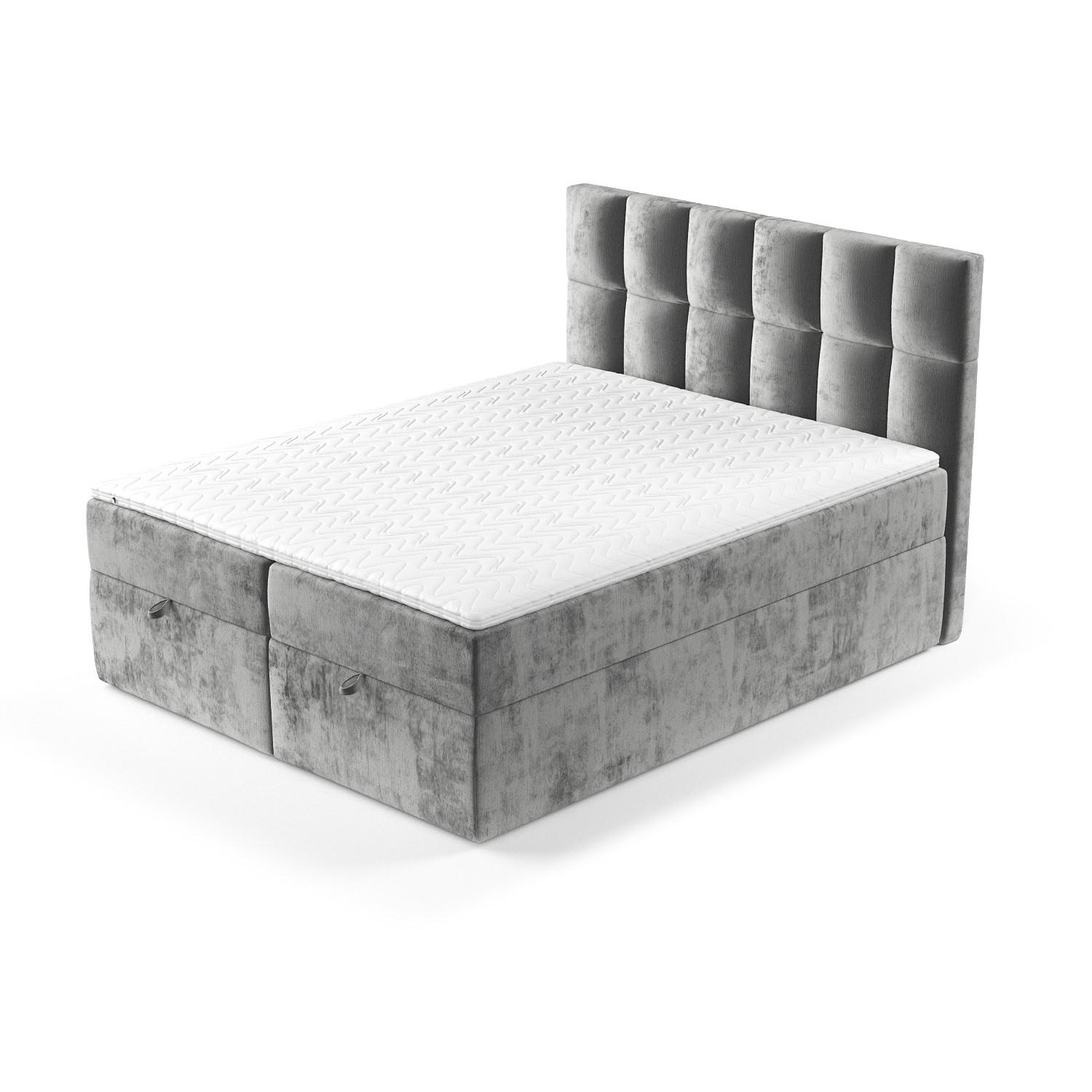 Thumbnail - Maison de Reve Boxbett, Grau, Textil, Buche, Kiefer, H3, Höhe ca. 20 cm, 200x200 cm, Oeko-Tex® Standard 100, FSC 100%, M...