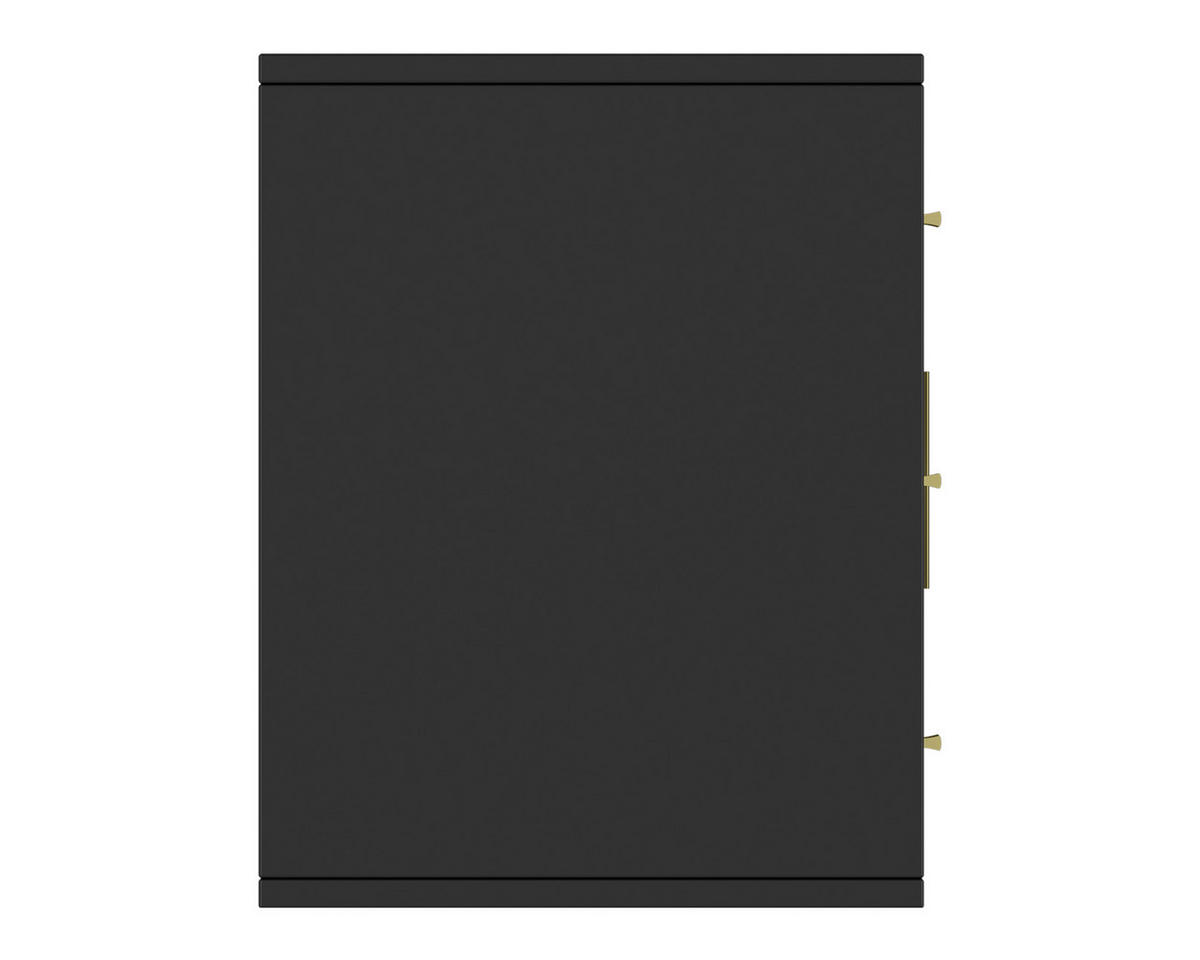 TV-SCHRANK in 160/45/35 cm - Schwarz, Holzwerkstoff (160/45/35cm) - HOMAVO