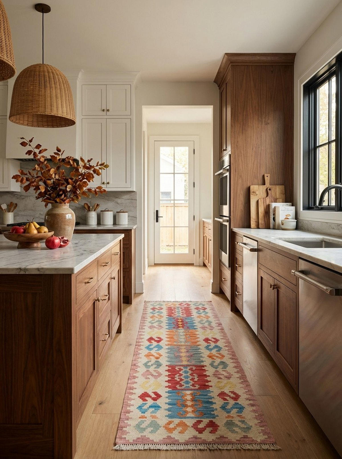 HANDWEBTEPPICH Kelim Gashgai Mehrfarbig 194/57 cm Schurwolle - Multicolor, Textil (57/194cm) - Looma