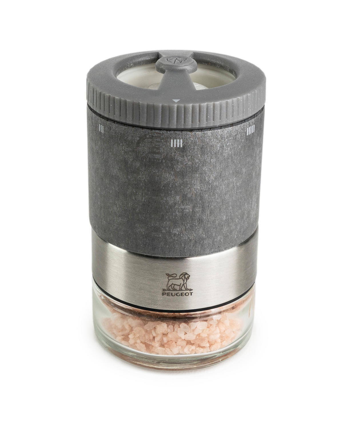 SALZMÜHLE Maestro 11cm inkl. 3 Gläsern Wechselbare Gläser Zirkonia-Mahlwerk - Grau, Holz (6/11/6cm) - PEUGEOT