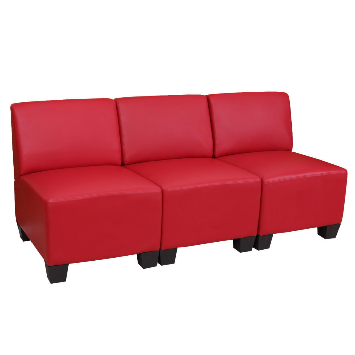 3-SITZER Rot - Rot, Textil (171/76/72cm) - MCW