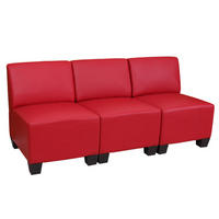 3-SITZER Rot - Rot, Textil (171/76/72cm) - MCW