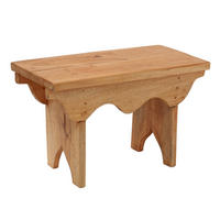HOCKER Jarno Mahagoni Massivholz naturfarben - Naturfarben, Holz (40/25/20cm) - CREEDWOOD
