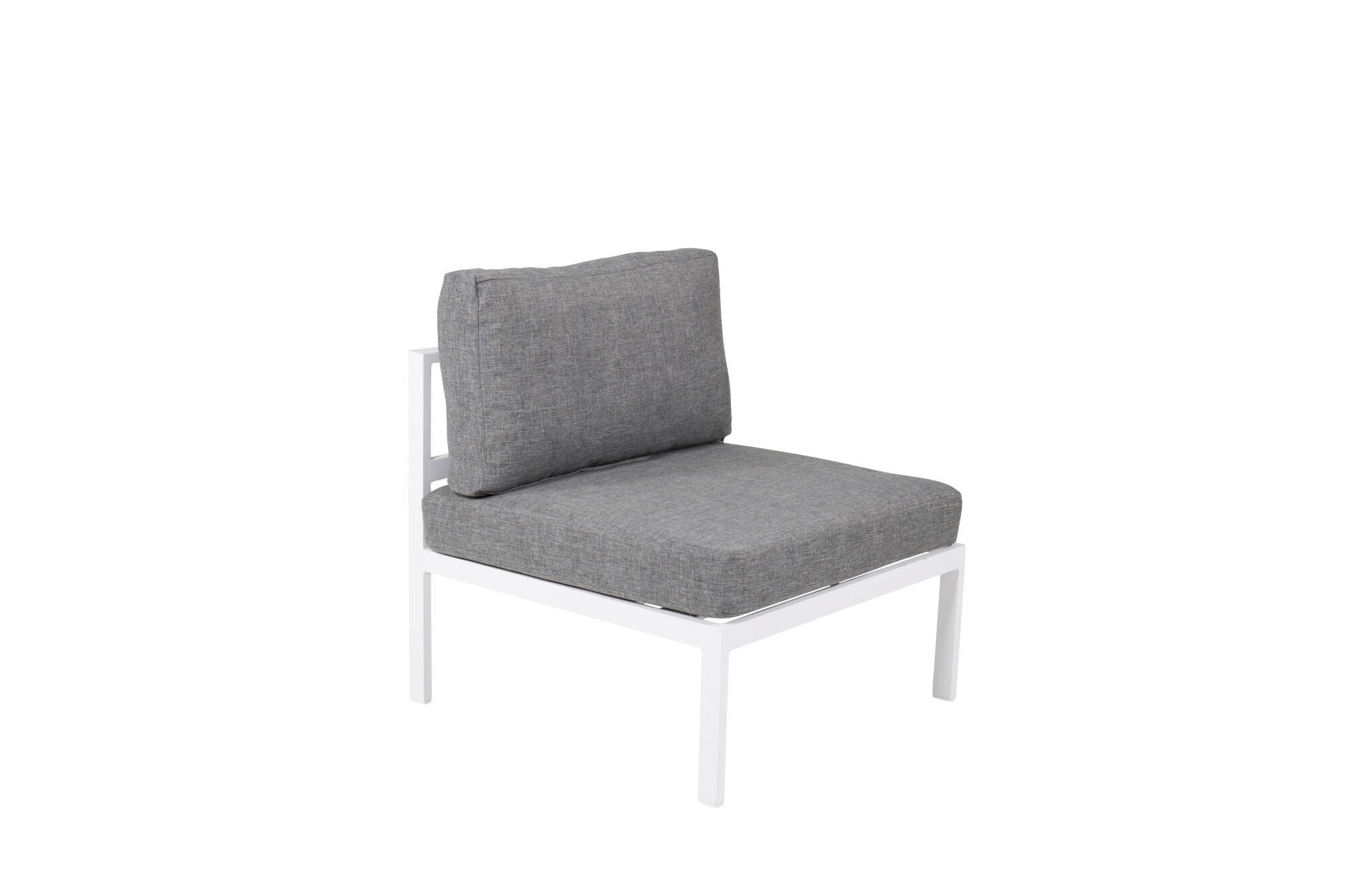 LOUNGSESSEL COPACABANA Weiß 70x74x66 cm - Weiß, Metall (70/66/74cm) - FURNLUX