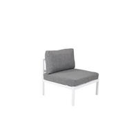 LOUNGSESSEL COPACABANA Weiß 70x74x66 cm - Weiß, Metall (70/66/74cm) - FURNLUX