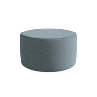 POUF Bouclé Stoff Blau - Blau/Blaugrau, Kunststoff/Textil (81/46/81cm) - Makamii