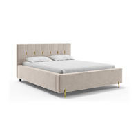 BETT FABIO H3 - Beige/Goldfarben, Holzwerkstoff (180/200cm) - Meblini