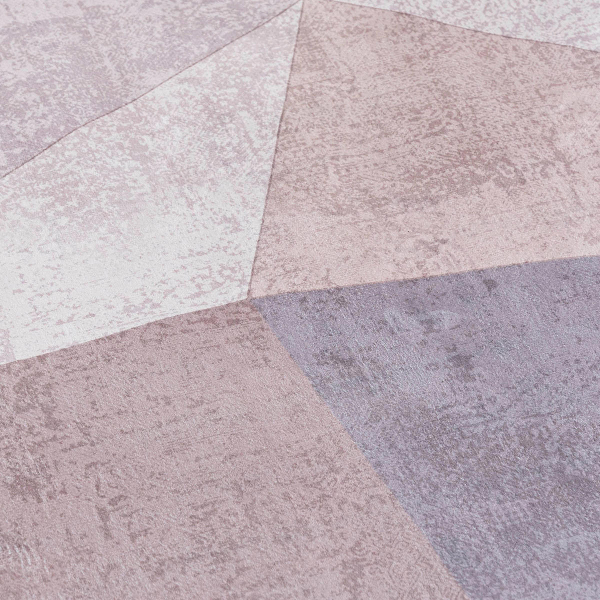 TEPPICH Beige Modern Geometrisch - Kurzflor Rechteckig, Modern, Stilvoll - 120 x 170 cm - Hellrosa/Creme, Textil (120/170cm) - Mazovia