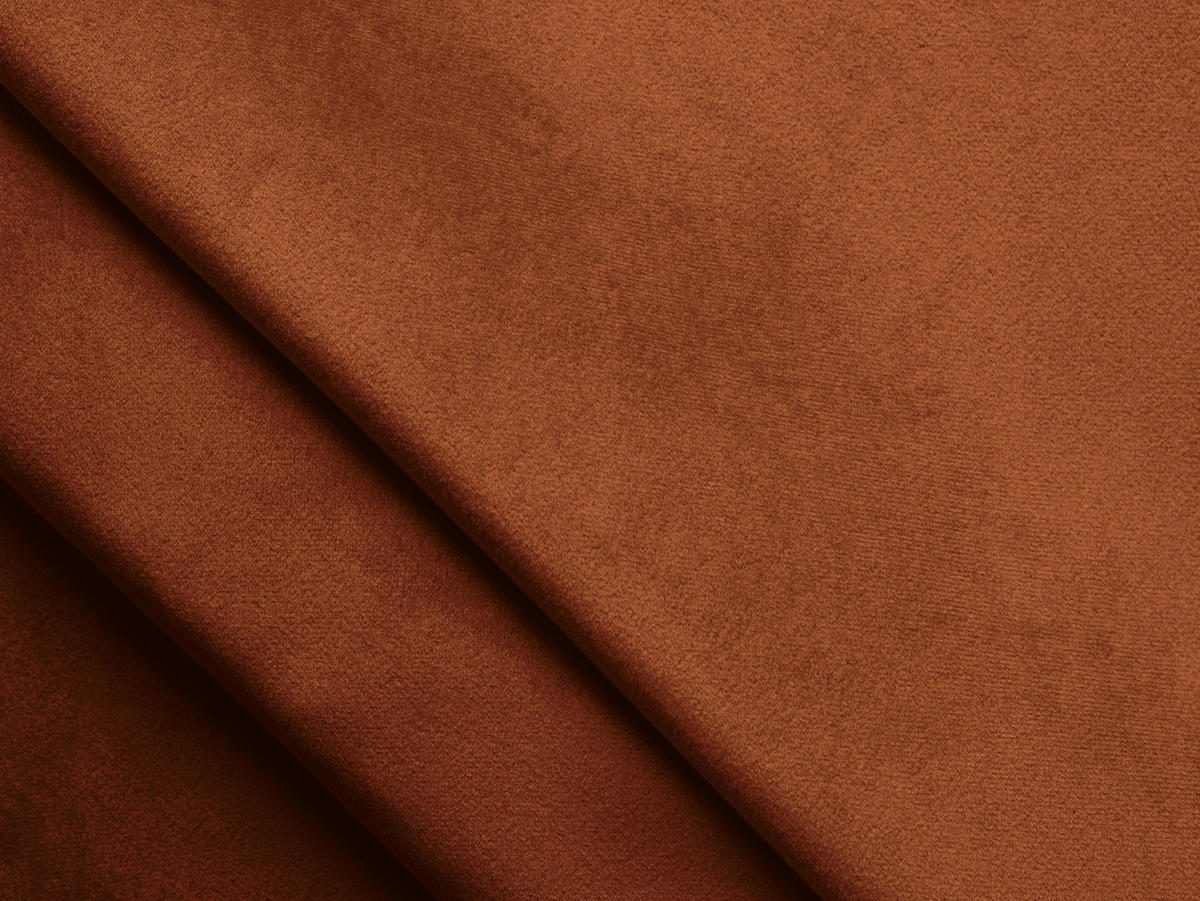 2-SITZER-SOFA Samt Stoff Orange - Beige/Terra cotta, Kunststoff/Textil (190/70/96cm) - Makamii
