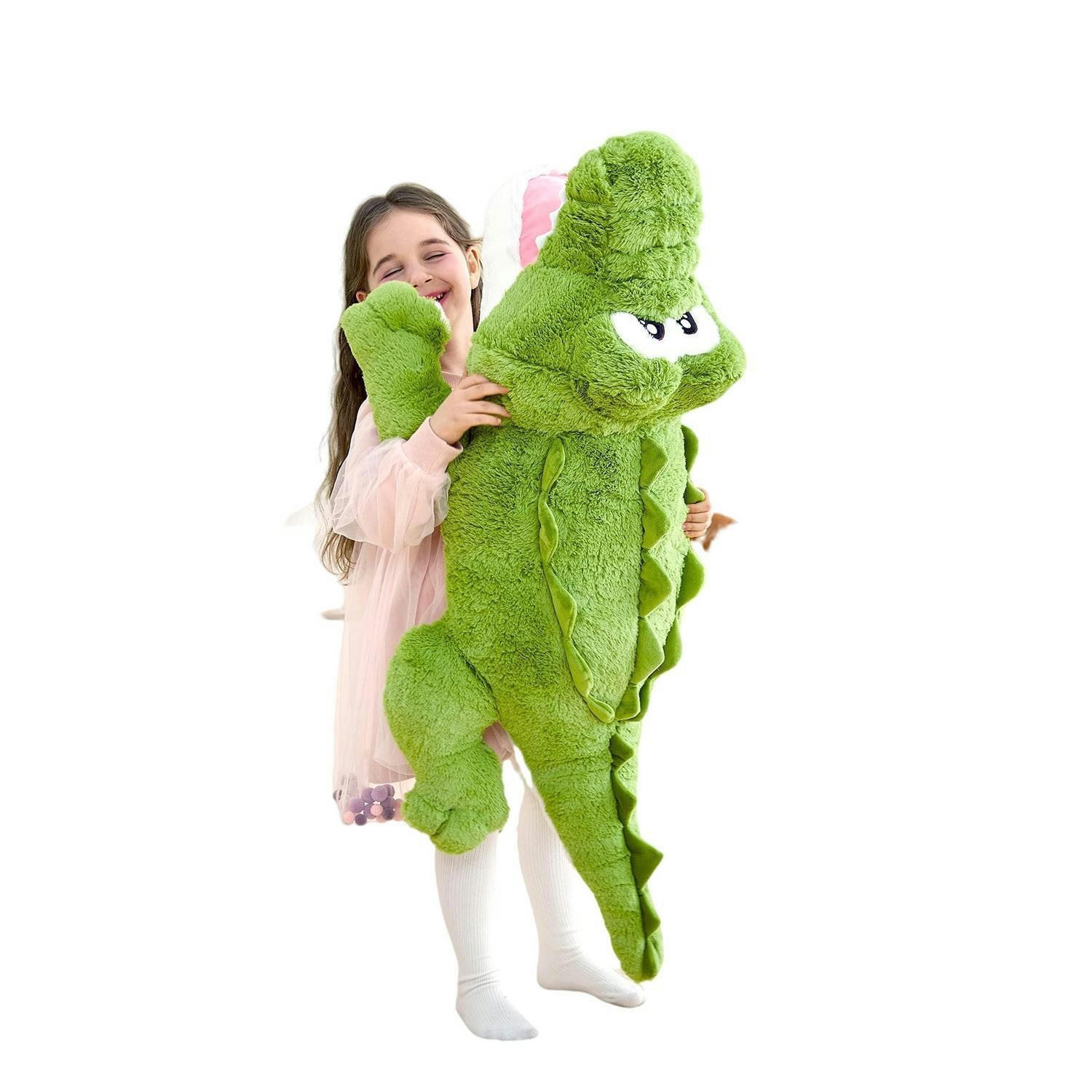 STOFFTIER Krokodil 78 cm - Grün, Textil (32/78cm)