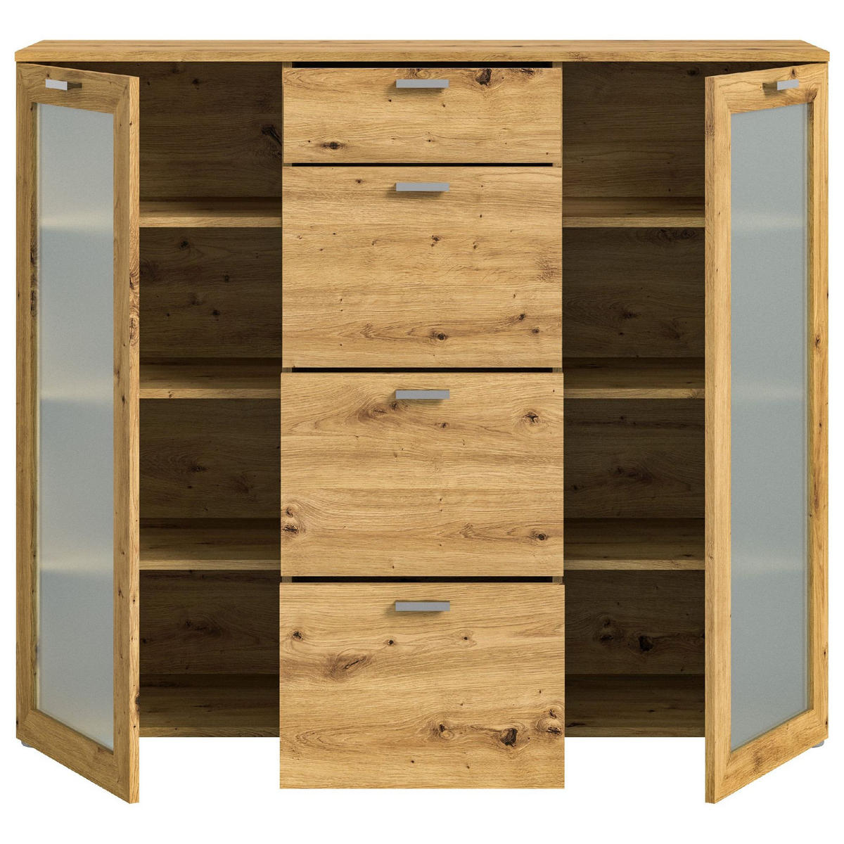 KOMMODE Xeno 37/135/115 cm - Braun, Holzwerkstoff (135/115/37cm) - Xonox