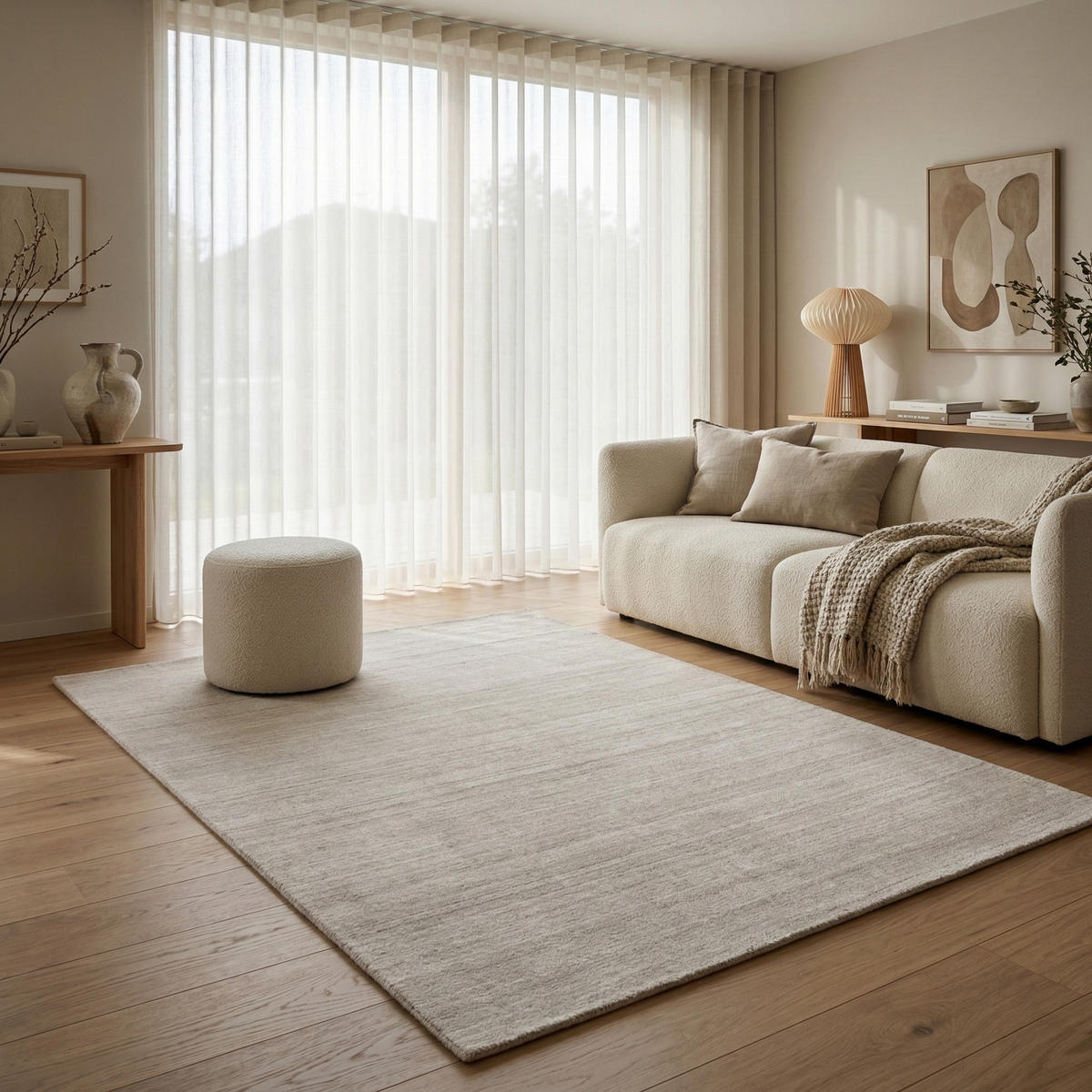WOLLTEPPICH NATURA 120/170 cm Beige - Beige, Naturmaterialien (120/170cm) - Consilio Concept
