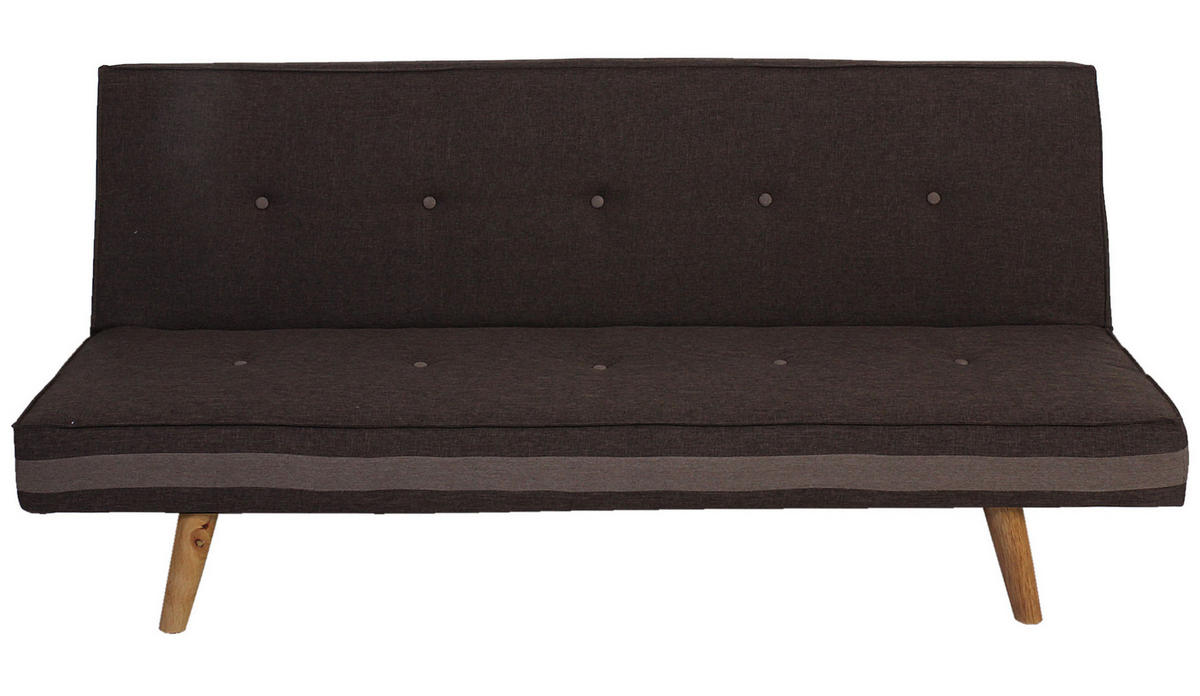 3ER-SOFA Braun - Braun, Textil (177/78/90cm) - MCW