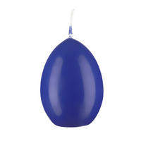 EIKERZEN Royalblau 120 x Ø 80 mm, 6 Stück - Blau, Paraffin (8/12/12cm) - Kopschitz Kerzen