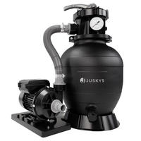 SANDFILTERANLAGE 250W inkl. Timer - Schwarz, Kunststoff (33/41.5/52cm) - Juskys