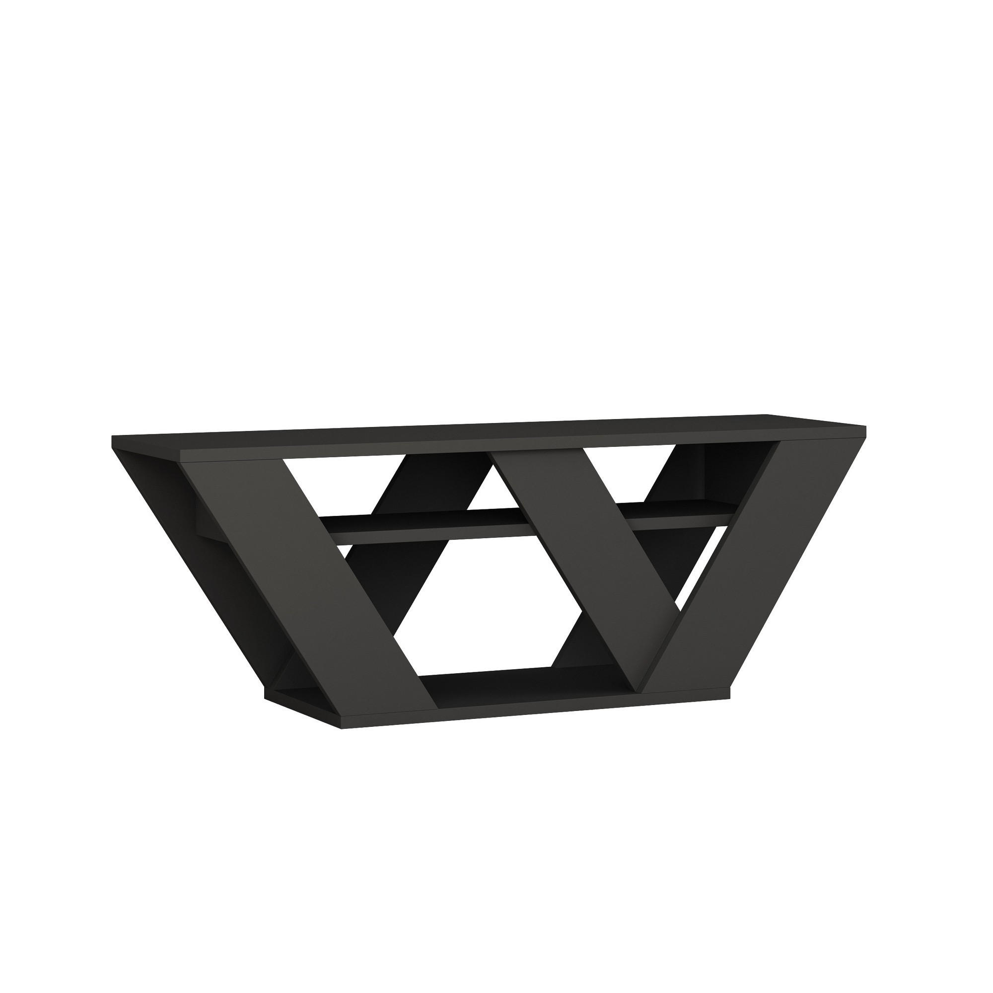 TV-MÖBEL pipralla grau anthrazit - Grau, Holz (30/40/110cm) - Habitat Garten