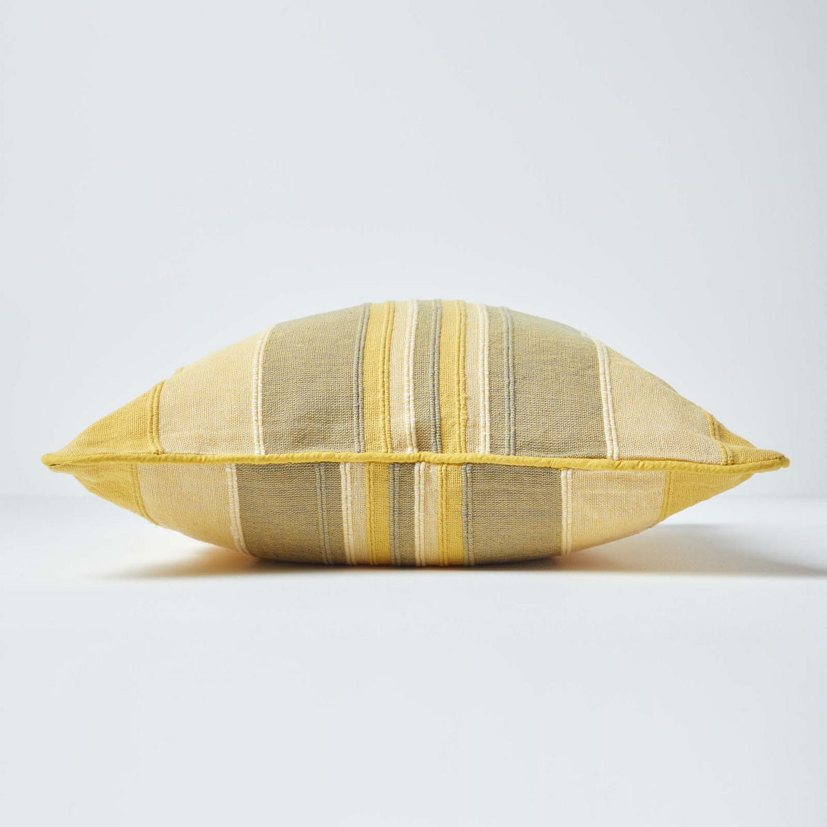 KISSENHÜLLE Morocco Stripe 60/60 cm, 100% Baumwolle - Gelb, Textil (60/60cm) - Homescapes